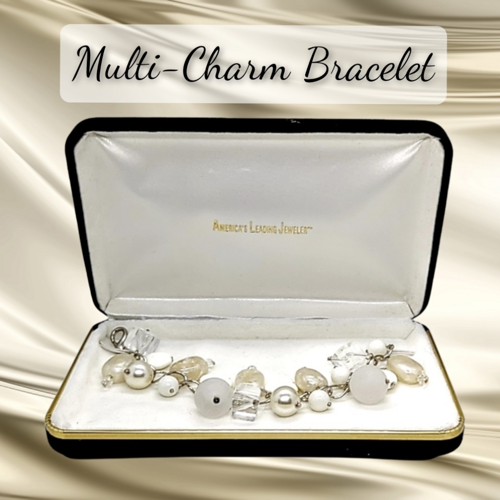Gorgeous Multi-Charm Bracelet 7" Long